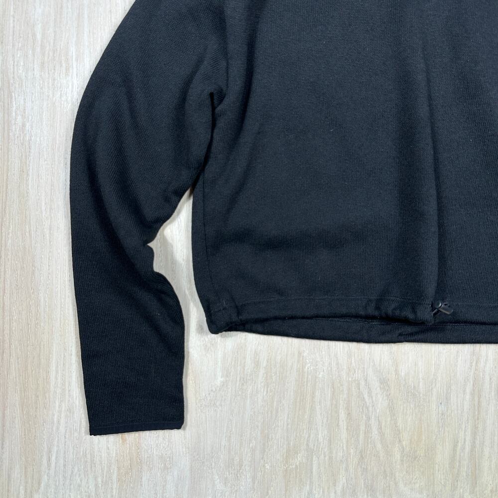 PINK Victoria's Secret Black Pullover Crop Hoodie Y2K Casual Rainbow Logo Small - Picture 5 of 11
